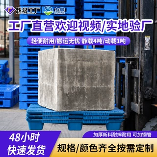 1210九脚吹塑托盘防滑塑料托板仓库防潮垫板物流塑料栈板拖板厂家