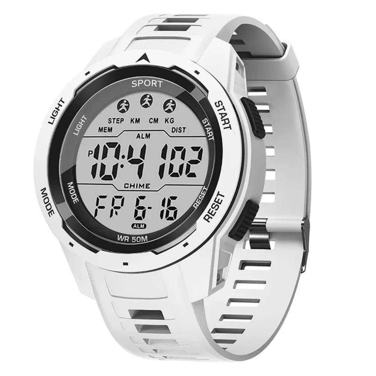 Reloj electrónico multifuncional Blanco