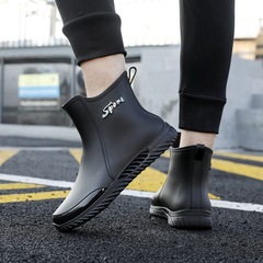 雨鞋男款四季外穿時尚短筒防滑防油耐磨外賣釣魚雨靴防水膠鞋水鞋