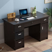 办公桌简约家用学生卧室写字桌办公室员工单人电脑桌台式桌子实木