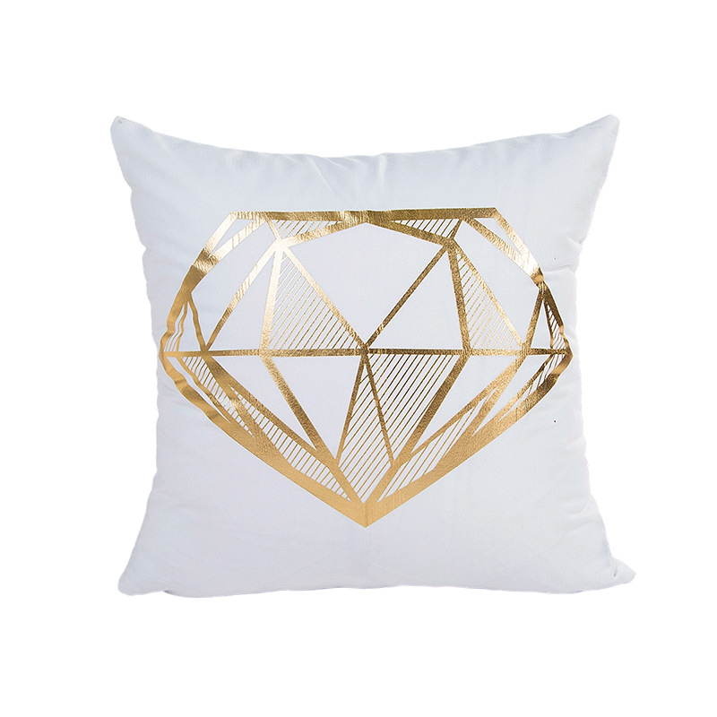 Funda de almohada con estampado dorado para el verano 2026, suave y cómoda, decoración para sofá, funda de almohada moderna para el hogar, disponible para venta al por mayor. image 23