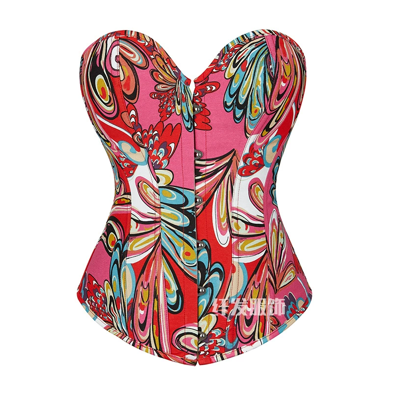 Джинсовый корсет в стиле ретро подкультуры, абстрактная油 живопись pattern butterfly, корсет palace, топ с костяком, женский