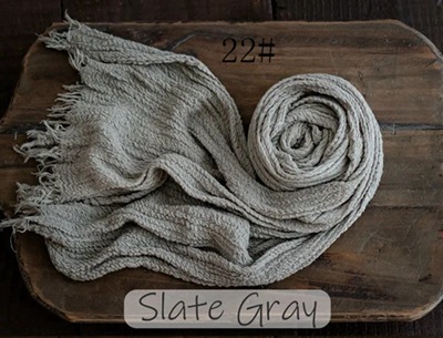 Toalla de gasa recién nacido niños fotografía elástico envoltura de tela bebé fotografía tela plisada seersucker envoltura de tela