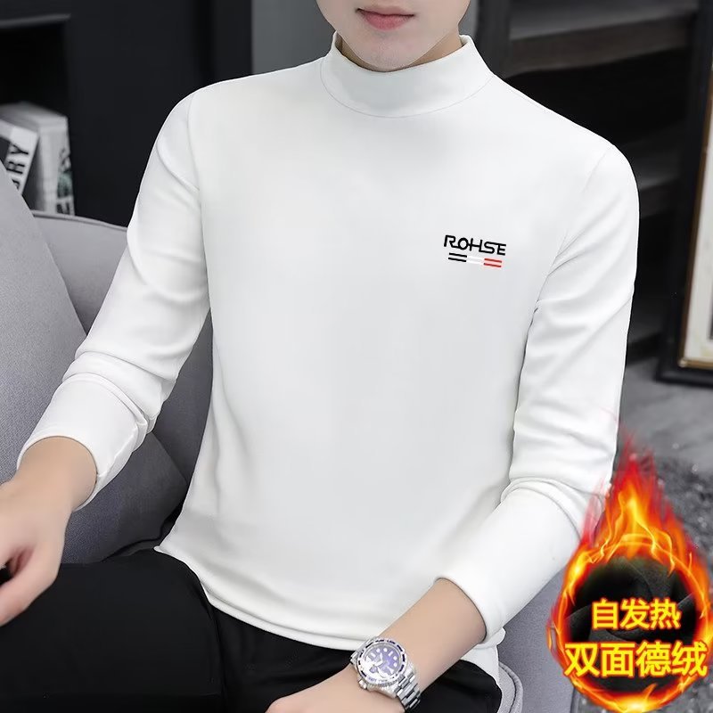 세미 하이 칼라 벨벳 R0H 화이트