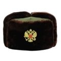 Green Cloth 160g Red Brown Velvet Double-Headed Eagle Badge
