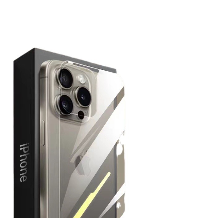 Aplicable a iPhone15 película trasera película templada película protectora iPhone15Pro película trasera de vidrio cubierta completa película protectora