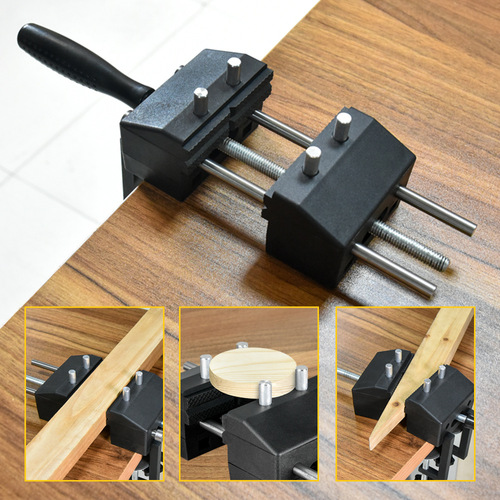 Woodworking Bench Vise Home Workbench Clamping Vise Small Bench Clamp Multi-angle Flat Mouth Clamp Table Clamp Woodworking Clamping Workbench Clamp