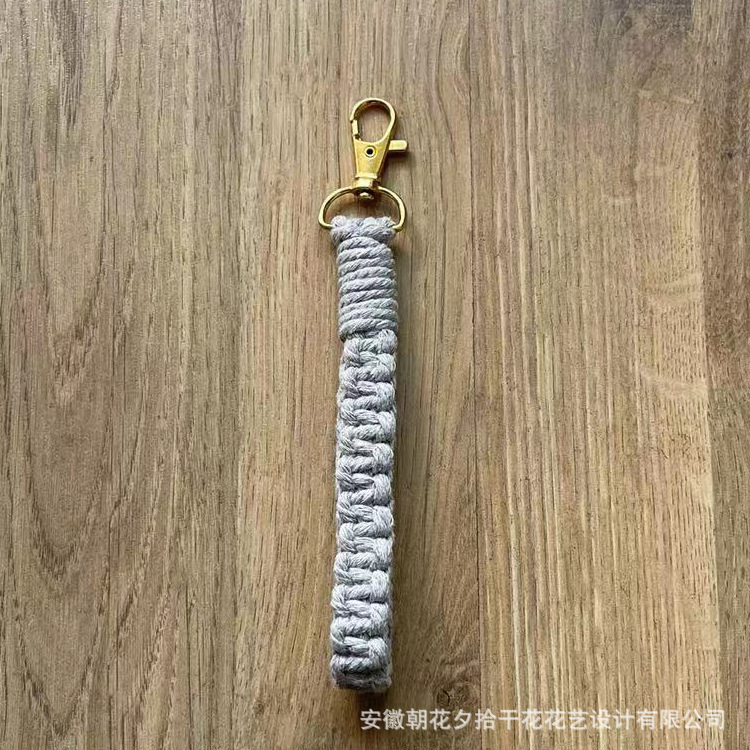 Llavero tejido a mano Nórdico tejido colgante bolsa colgante coche llavero lana llavero Navidad