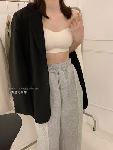 Miracle strapless jelly bra for women, soft support for small breasts, push-up comfort, one-line circumference to prevent exposure