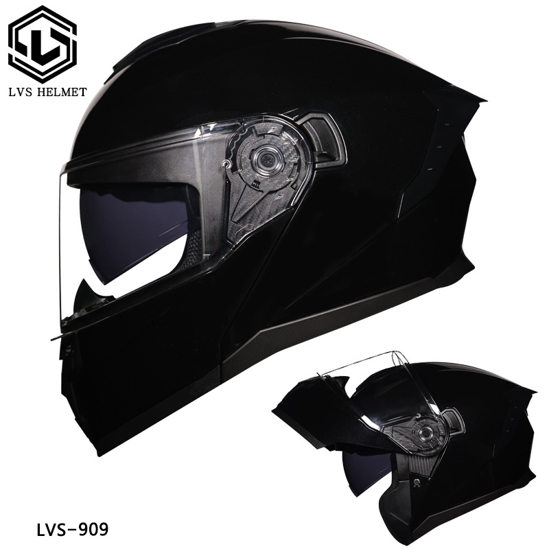 LVS3C certificado casco de motocicleta estándar nacional para hombres y mujeres casco de cara a cara casco de locomotora de verano seguridad general de cuatro estaciones