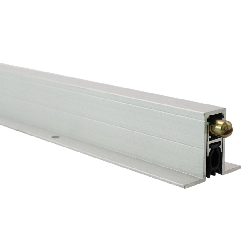 Tira de sellado automática para la parte inferior de la puerta, en forma de T, para puertas de madera de hotel, a prueba de polvo, a prueba de viento e insectos, insonorizante.