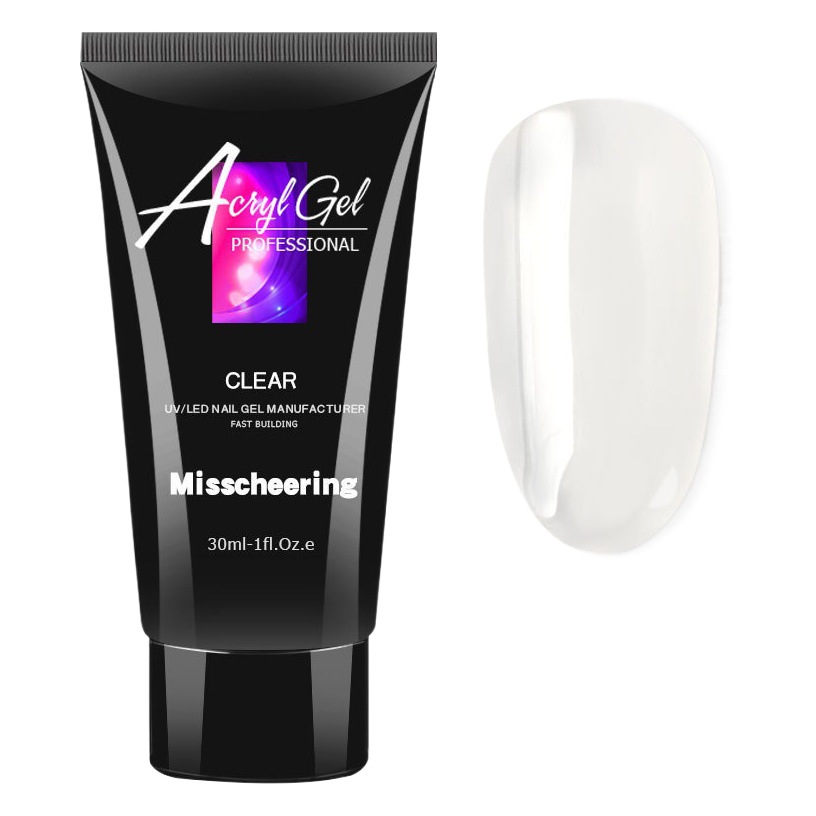 Pegamento de extensión de uñas transfronterizo soporte de papel libre de uñas extensión rápida modelo de cristal sin dolor pegamento de cristal 30ml al por mayor