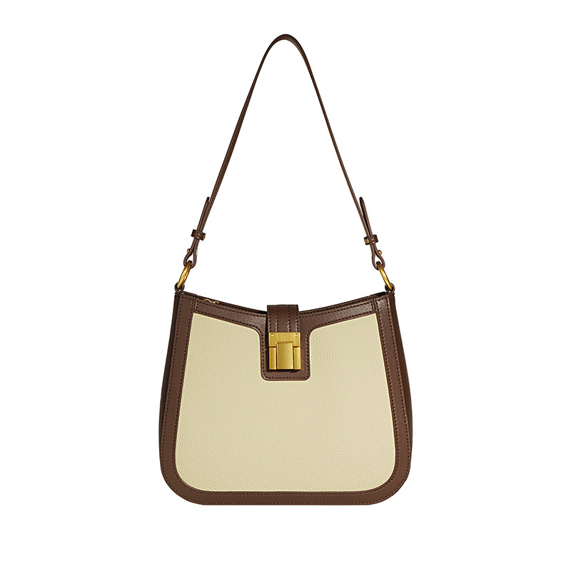 Luxury New Fashion Underarm Bag For Women, Top Grain Cowhide Crossbody Bag, French Niche Design Shoulder Bag - Thumbnail 5