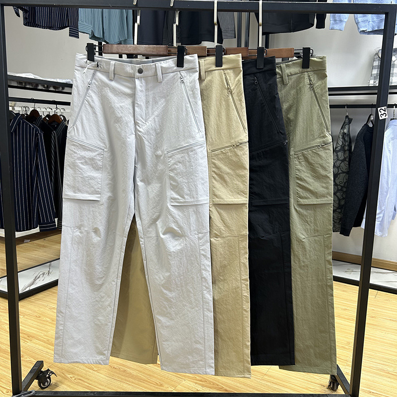 Cabinet Single Leakage Lightweight Outdoor Sports Function Thin Men's Light Quick-drying Straight Casual Pants Men's Summer