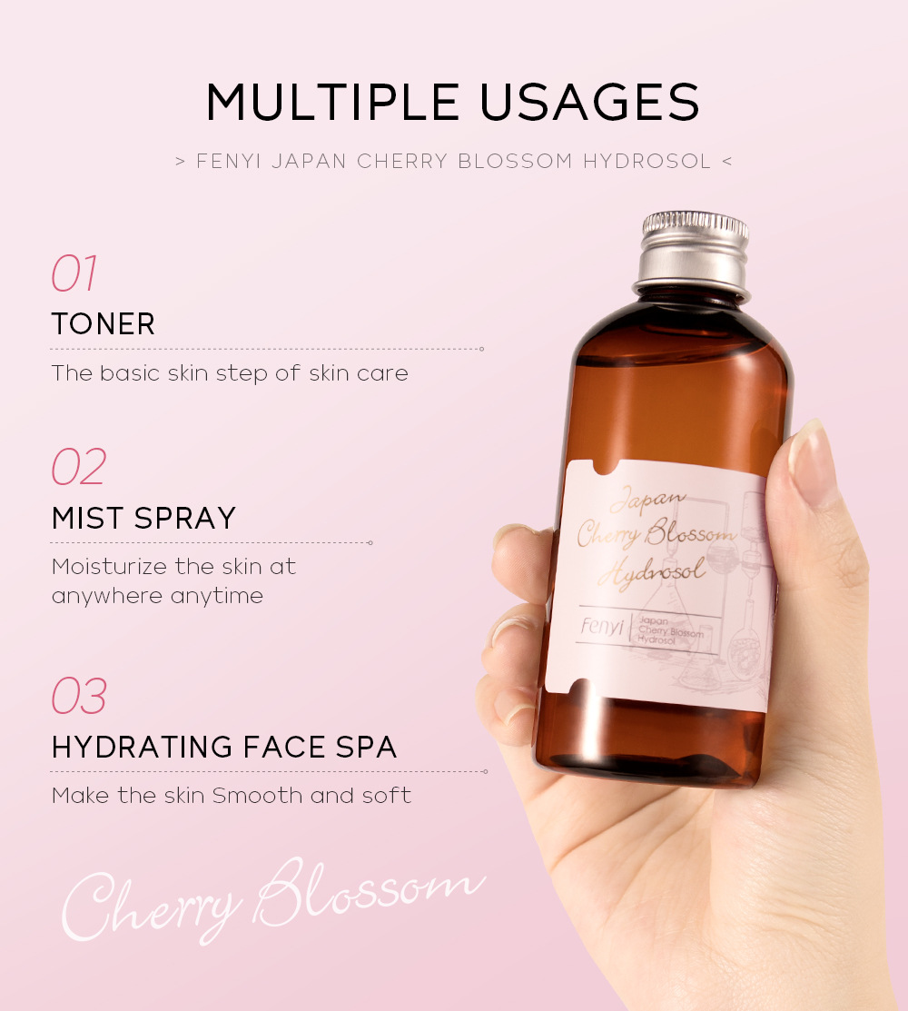 Fenyi Japanese Cherry Blossom Hydrosol 100ml Hydrating, Moisturizing and toning Skin Care Product from cross-border manufacturer undefined