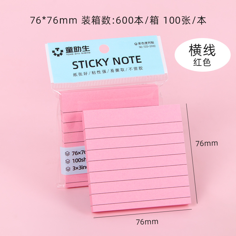 Post-it colorido personalizado estudiantes creativos rasgable índice pegatinas papel de notas suministros de papelería amor libro de notas de forma extraña