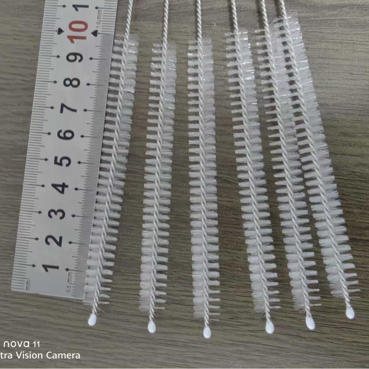 New Multifunctional Long 304 Stainless Steel Nylon Cleaning Brush Straw Brush Factory Wholesale