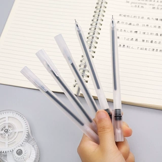透明磨砂中性笔学生考试办公签字黑色碳素笔儿童奖励文具小礼品