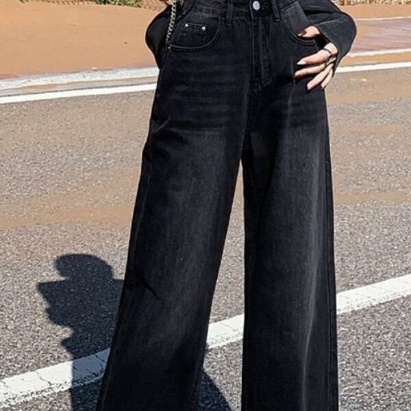 Jeans Summer Thin Wide-Leg Jeans for Women 2026 Spring and Autumn New Straight Loose Pants Soft Fabric for Dating