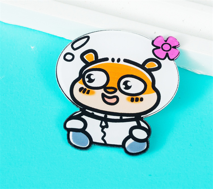 かわいい漫画スポンジ赤ちゃんアクリルブローチ装飾ストラップ学生小さなプレゼントバッジ卸売アクセサリー|undefined