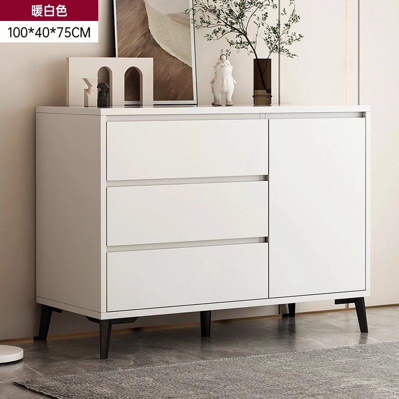 Armario de comedor armario de almacenamiento armario de sala de estar contra la pared armario moderno simple dormitorio armario de almacenamiento blanco