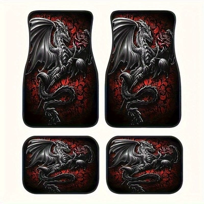 Universal Foot Pad, Printed Car Floor Mats, Stain-Resistant, Water-Absorbent - s34