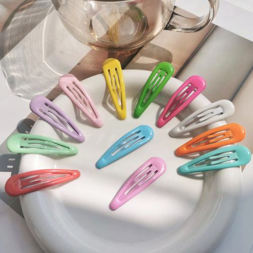 Water Drop Candy Color BB Clip Colorful New Trend Hair Accessories Korean Style Children Hair Clips Oil Hair Pin Side Fringe Clip