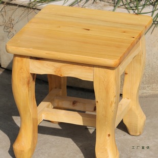 Student Stool for Home Use, Small Wooden Stool for Study, Solid Wood Cedar Small Square Stool, Single Stool for Adults, Shoe-Changing Stool