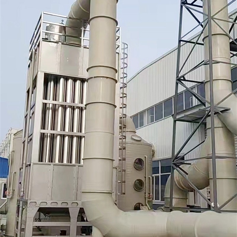 纺织厂沥青搅拌站油烟油雾净化器湿式静电油雾处理系统电捕焦油器