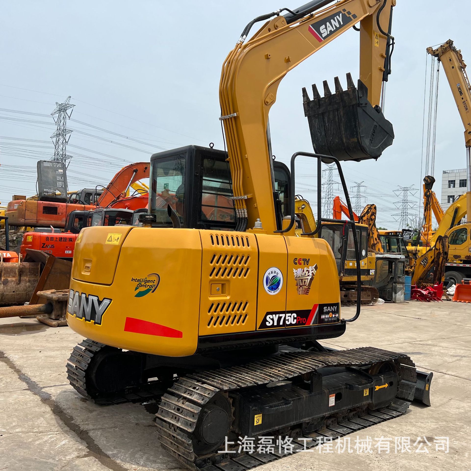 出售9成新二手挖掘机-二手三一75挖掘机-原装新款-品质保证