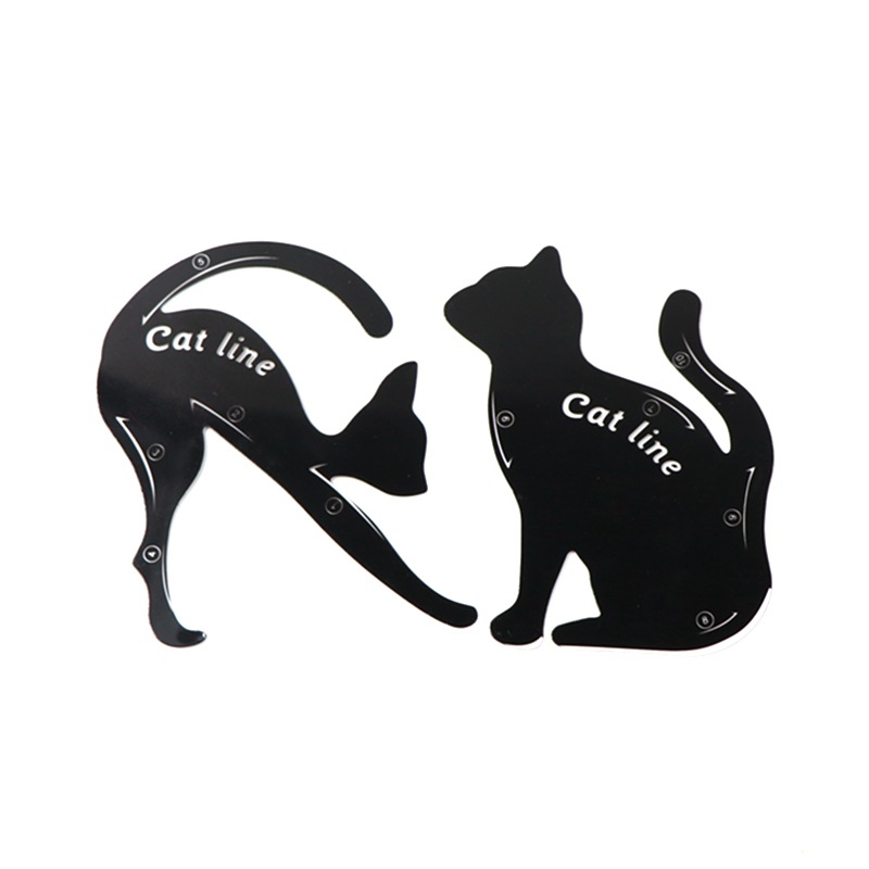 Universal template for eye makeup, eye shadow, eye pencil, new collection, cat's eye