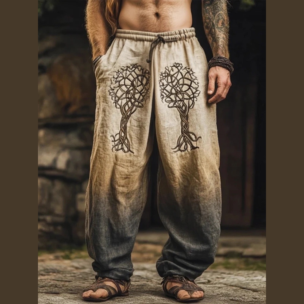 2025 Cross-Border European and American Independent Platform New Men's Casual Fashion Loose Straight-Leg Trousers Pod One-Piece Customization