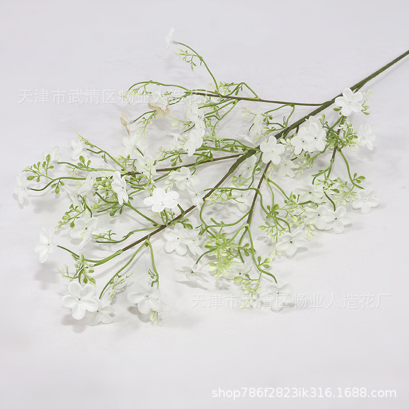 Flores artificiales blancas al por mayor para bodas, decoraciones de flores falsas, accesorios para techos de hoteles, flores artificiales blancas para celebraciones de bodas en salones de boda. image 42