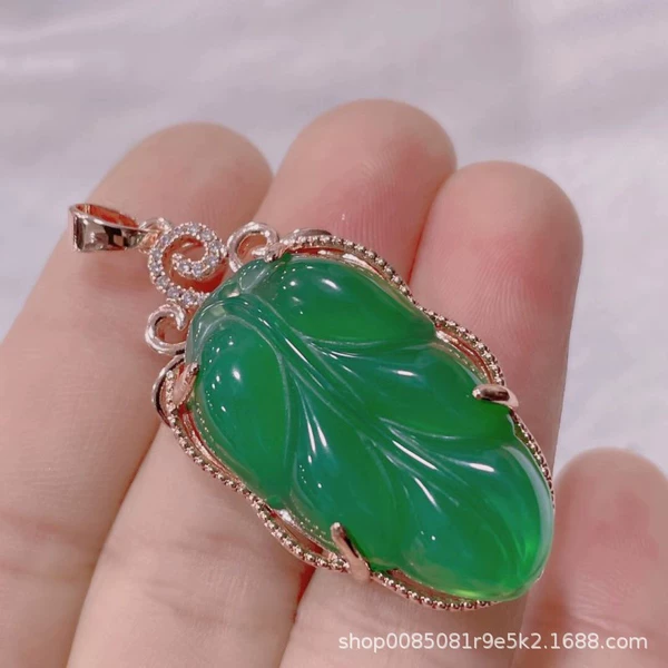 Chalcedony necklace 10
