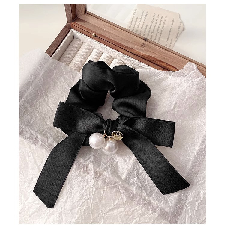 Basic Flower Satin Handmade Hair Tie display picture 1