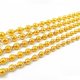 Copper alloy necklace solid round beads sand gold necklace Buddha beads light beads imitation gold jewelry TikTok live wholesale price