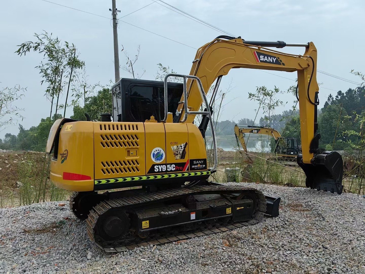 Vehículo de inventario 2023 Usado 75 y 95 Trinity Excavadora SY55C SY60C Reemplazo de excavadora