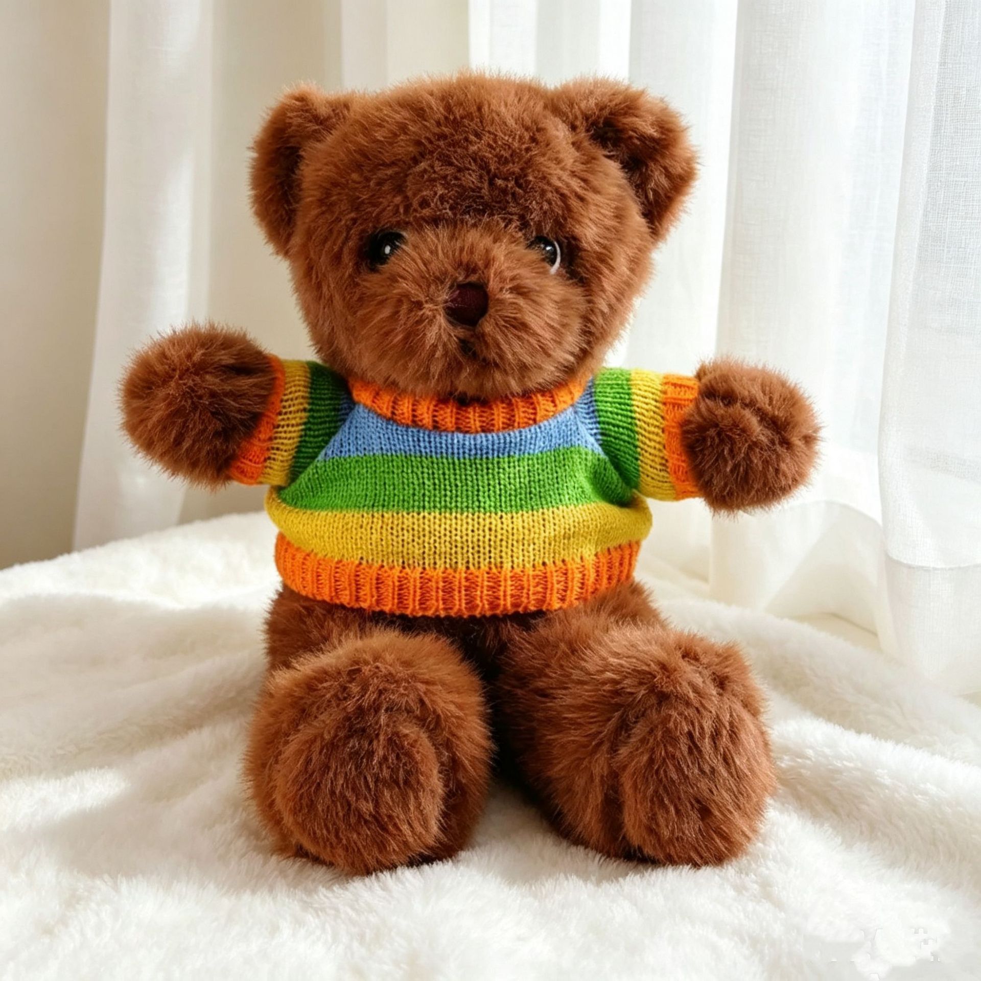 Suéter arco iris - brown mink