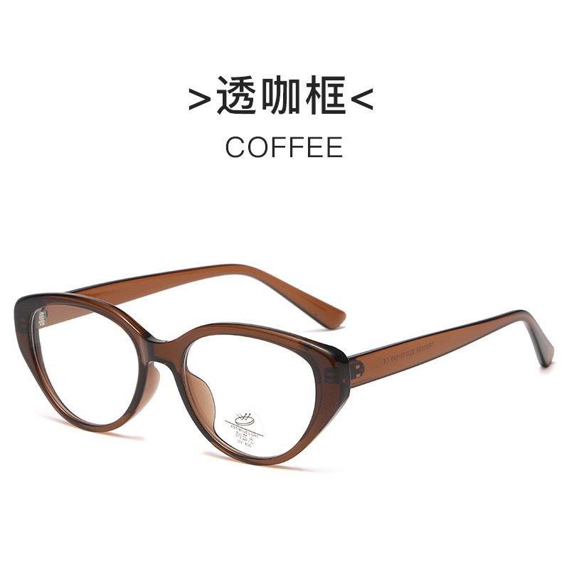 81059 gafas de moda para mujeres con grados de artefactos de la cara simple de la mañana ocho espejos de luz superligero TR retrógrado marco de gafas de gato image 7