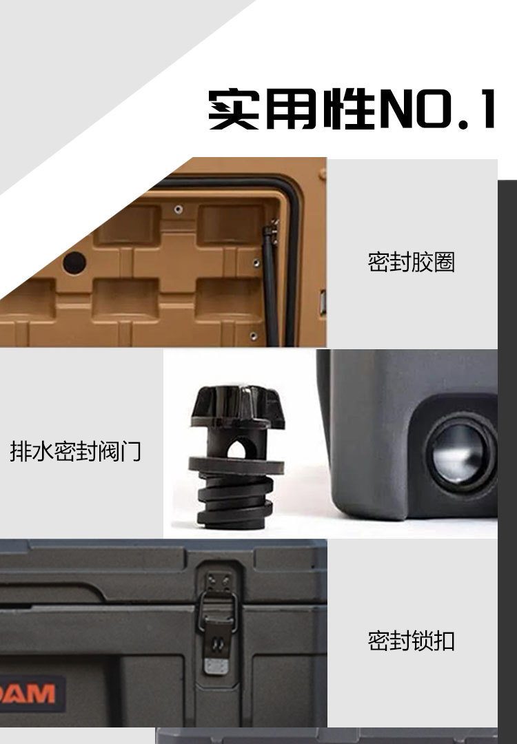 Roof equipment box 83 liters ROAM brand luggage net board step bag holder explosion-proof anti-fall off-road tool box