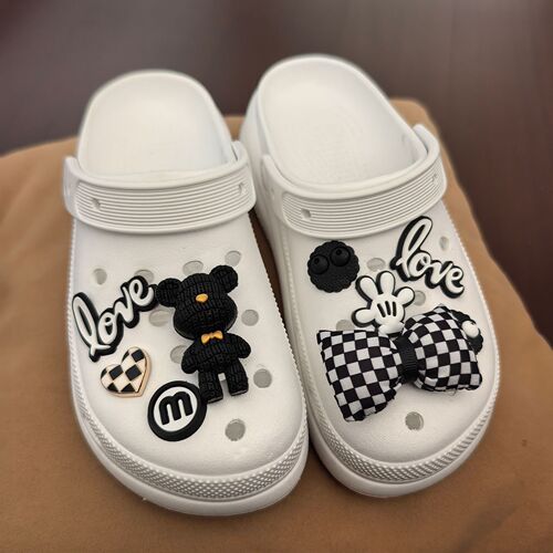Hole shoes accessory high-end DIY shoe buckle accessories bow shoe flowers trendy toys