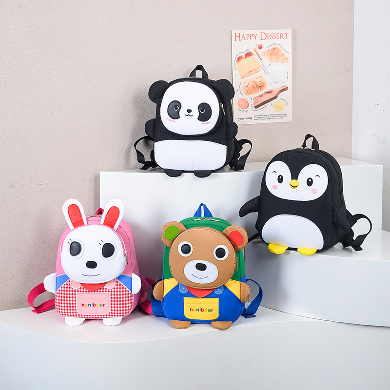 Jardín de infantes pequeña clase mochila de bebés animaciones animadas lindas mochila para niños y niñas nueva mochila infantil transfronteriza
