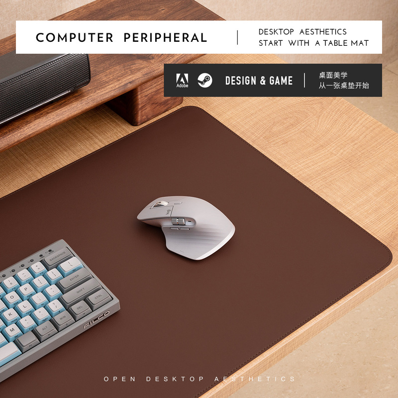 コルクレザーマウスパッド、特大、両面縫製、汚れに強い、オフィスコンピューターノートブックデスクパッド、防水、在庫あり、卸売|undefined