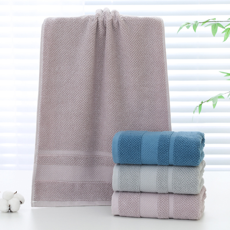 100% Pure Cotton Towel, Plain Color, Simple Design, Soft and Absorbent for Home Use, Does Not Shed Lint, Suitable for Labor Protection Benefits, Thickened Towel
