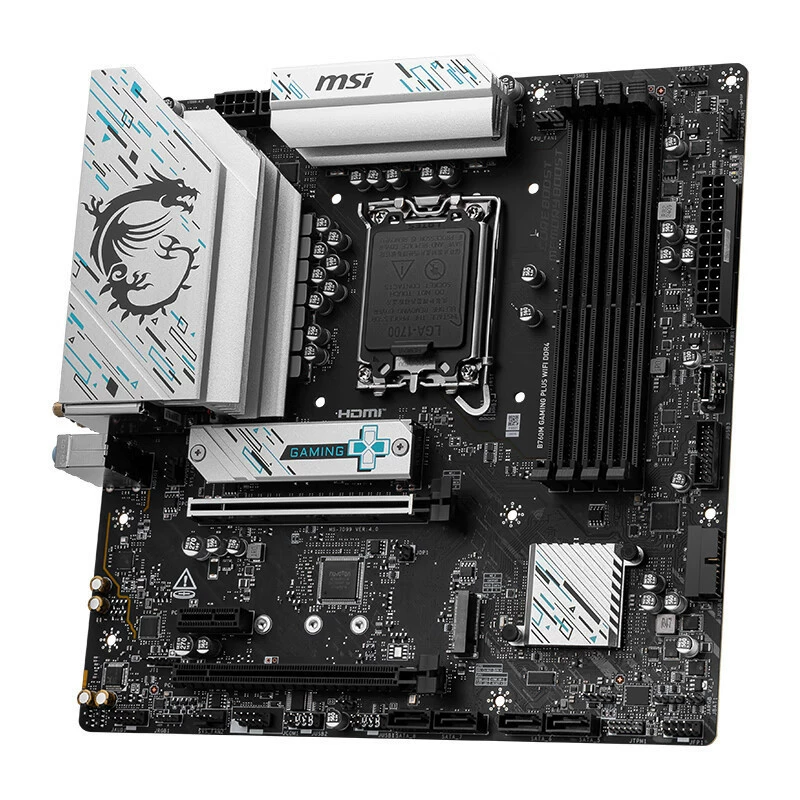 Материнская плата MSI B760M GAMING PLUS WIFI DDR4 для ПК, совместима с процессорами серии 14700KF