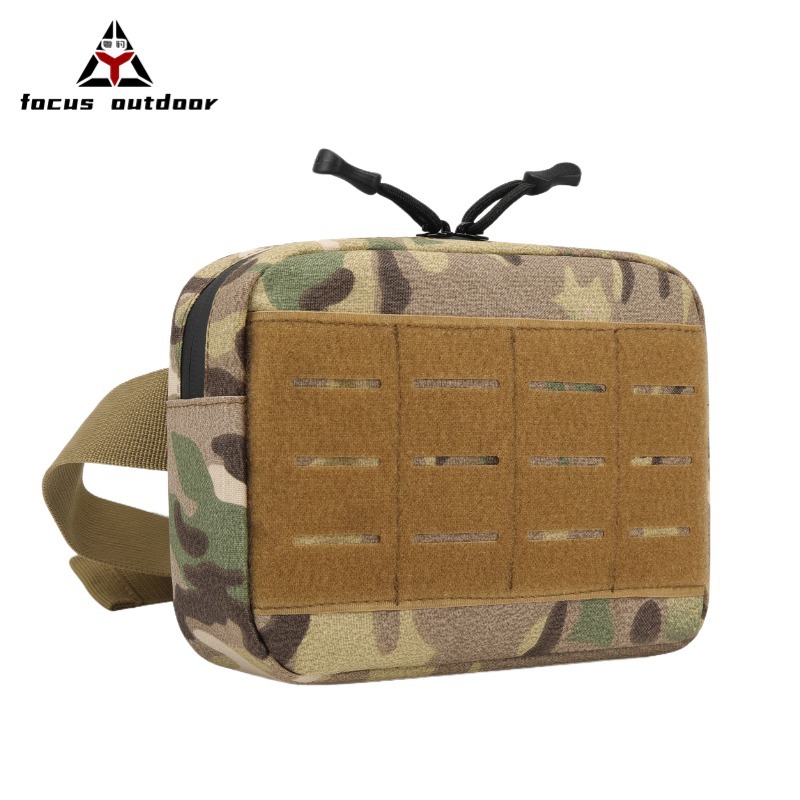 Riñonera deportiva transfronteriza al aire libre corte por láser MOLLE para montar riñonera para hombre Riñonera táctica multifuncional en stock