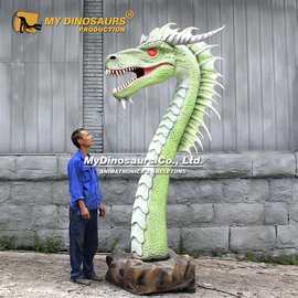 大型仿真电动西方龙头 影视特效场景道具 自贡专业生产