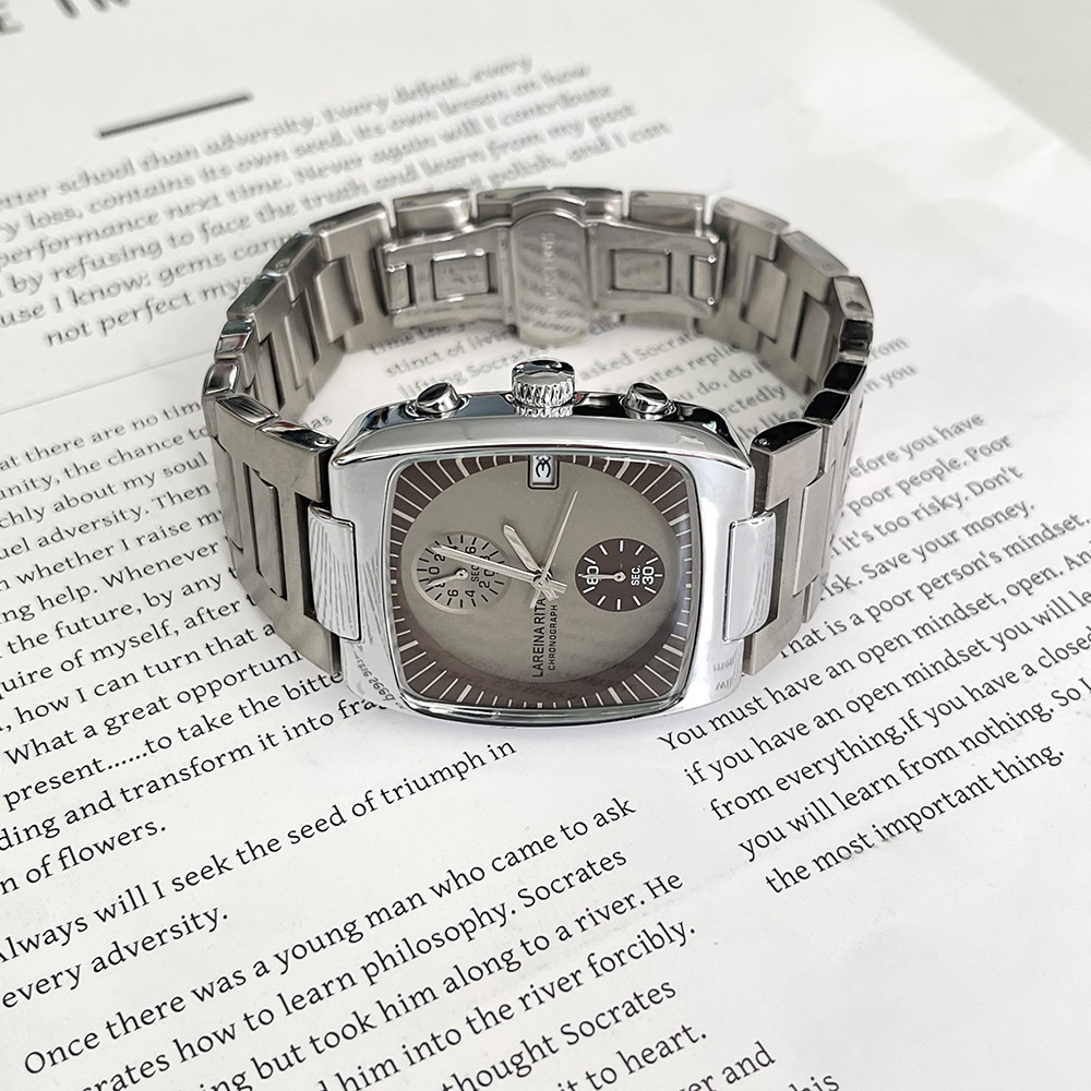 Lareina Rita Niche Fashion Steel Band Watch Genderless High-Looking Couple Gift Boys and Girls Quartz Watch