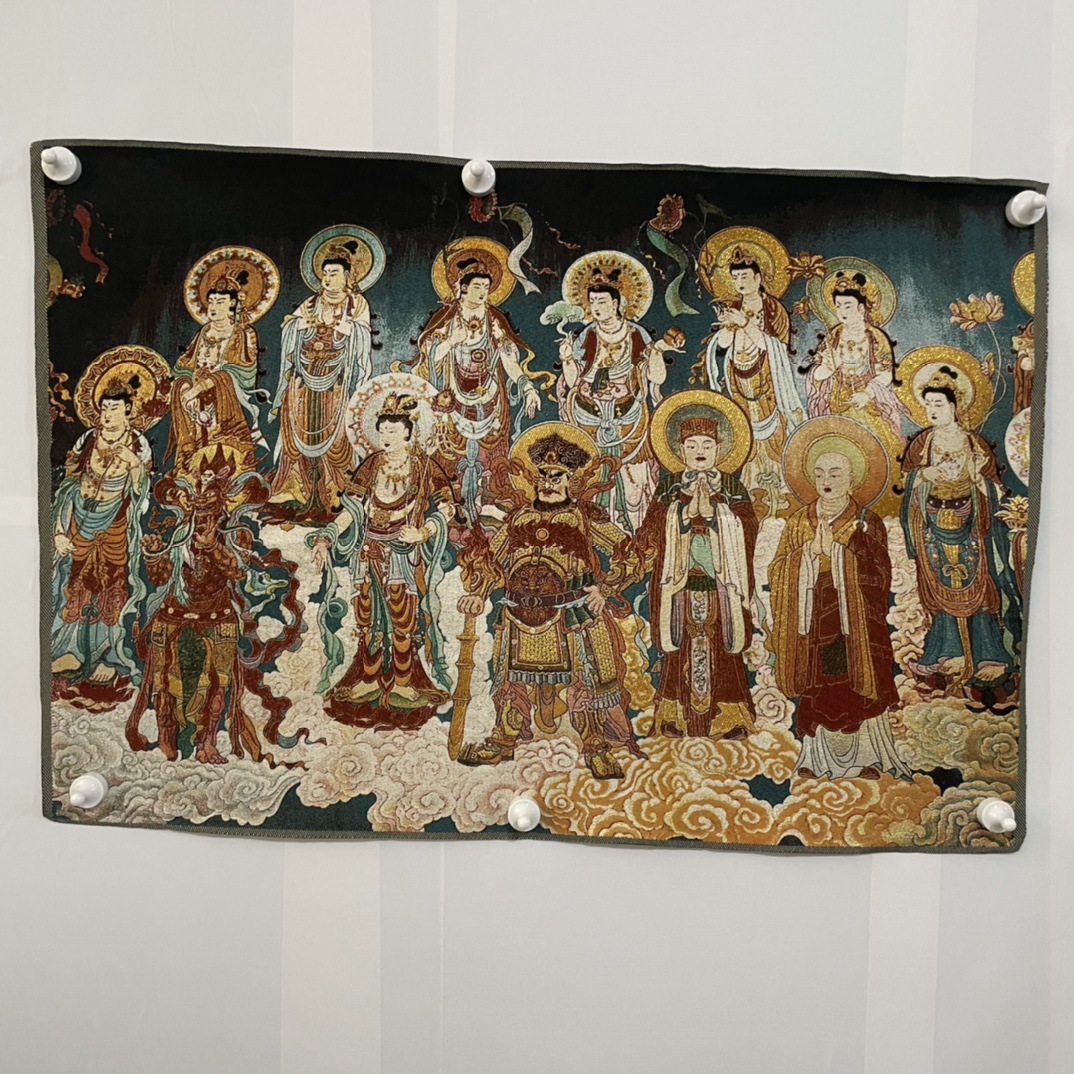 관음보살을 수 놓은 탕카 (125288)