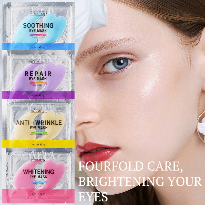 Kormesic All-English Hydrating and Moisturizing Eye Mask Patch Cross-Border Foreign Trade Manufacturer Wholesale